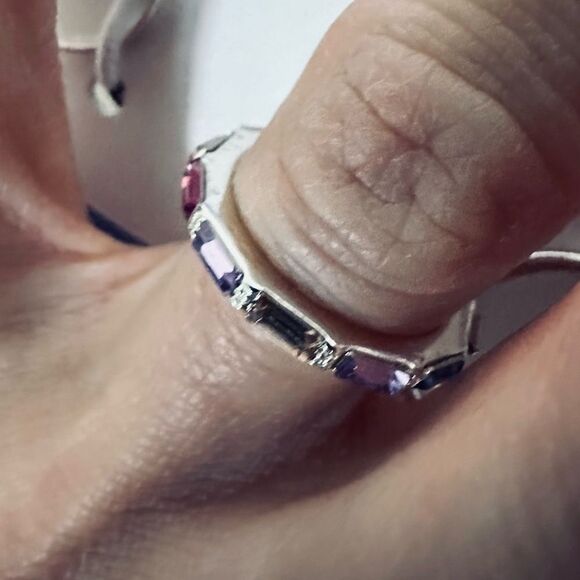 Silver Crystal Multicolor Jewel Claire’s Ring - Picture 2 of 2